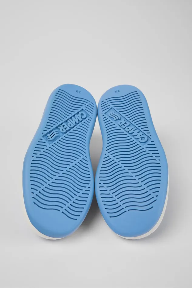 Kids Twins Blue Leather Sneaker Camper Sneakers