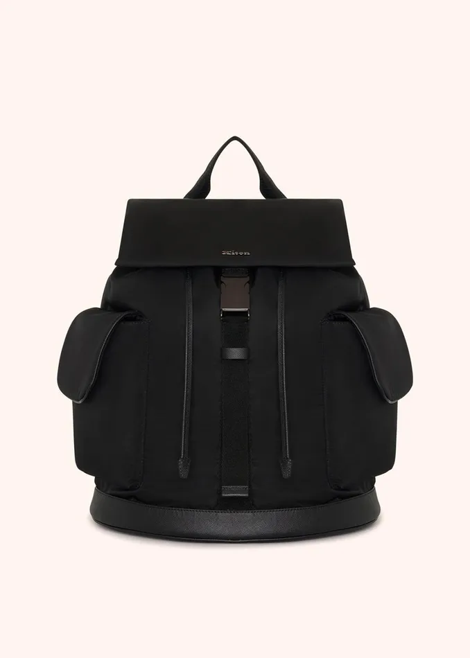 Kiton Bags And Wallets SAFFIANO LEATHER TRAVEL BACKPACK 8211 Men