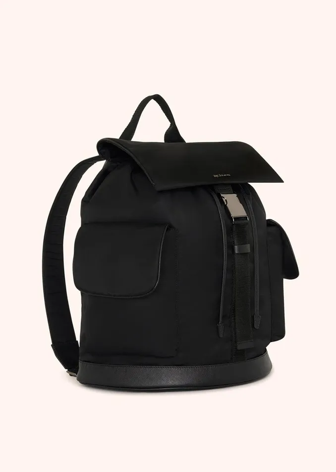 Kiton Bags And Wallets SAFFIANO LEATHER TRAVEL BACKPACK 8211 Men