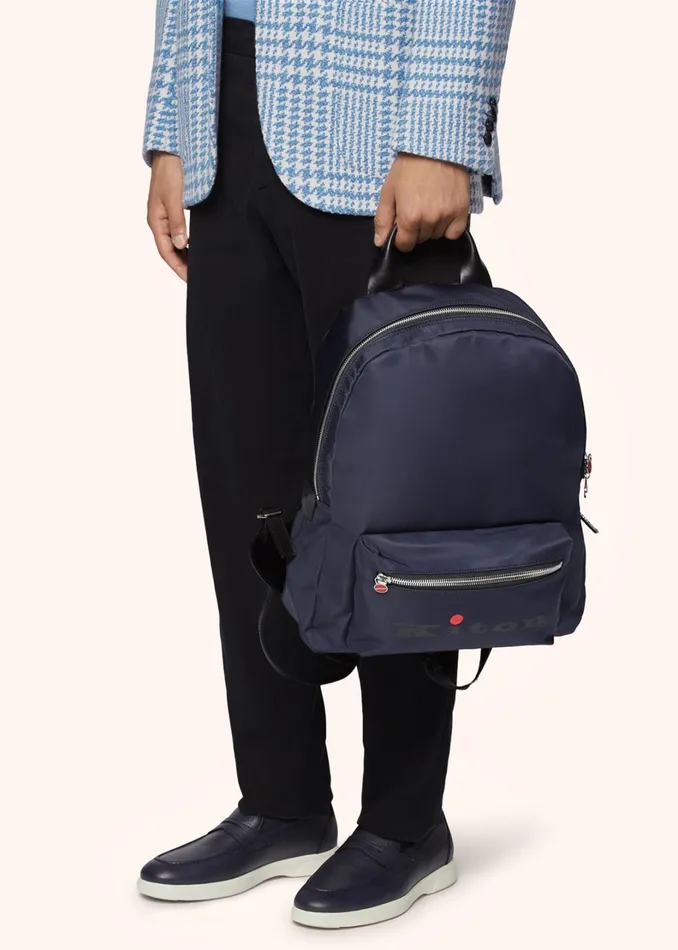 Kiton Bags And Wallets URBAN BACKPACK WITH LEATHER INSERTS 8211 Men Kiton Bags And Wallets URBAN BACKPACK WITH LEATHER INSERTS 8211 Men