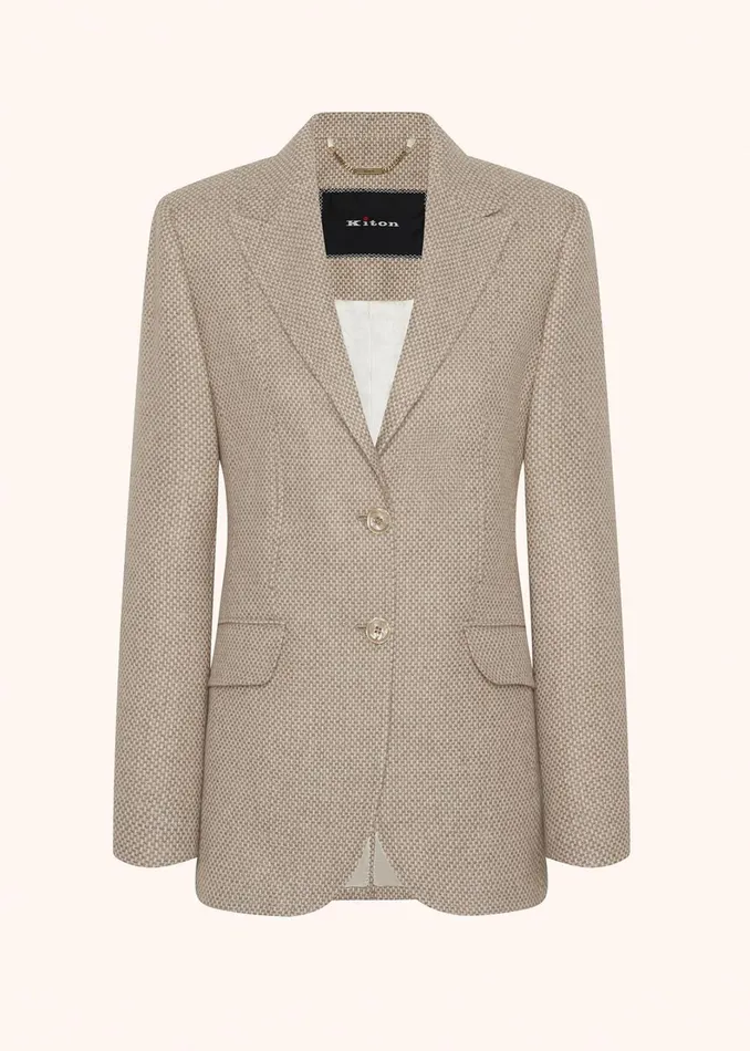 Kiton Jackets SINGLEBREASTED CASHMERE BLAZER 8211 Women