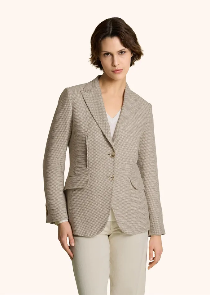 Kiton Jackets SINGLEBREASTED CASHMERE BLAZER 8211 Women Kiton Jackets SINGLEBREASTED CASHMERE BLAZER 8211 Women