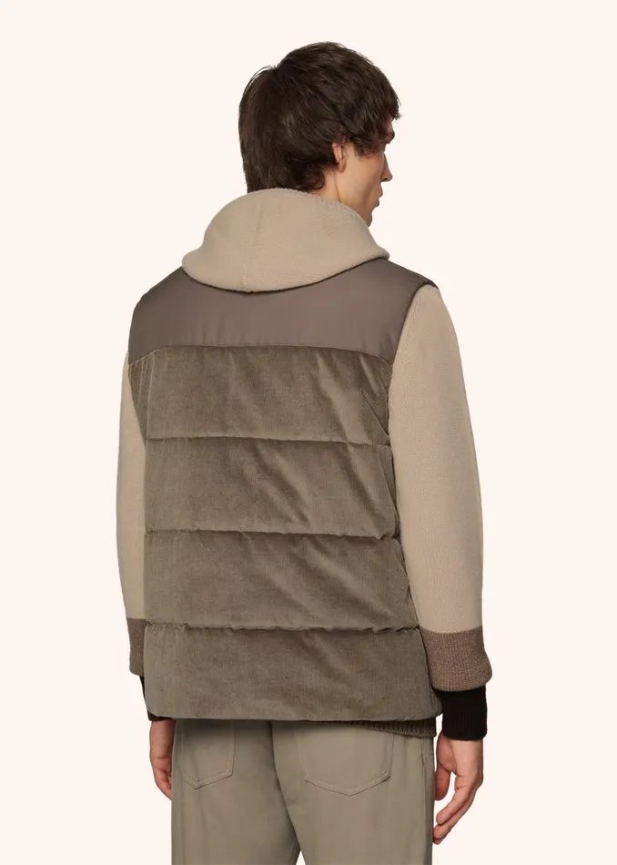 Kiton Outerwear VELVET SLEEVELESS DOWN JACKET 8211 Men Kiton Outerwear VELVET SLEEVELESS DOWN JACKET 8211 Men