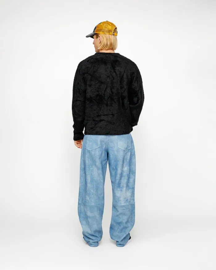 Knits MenWomen Stussy SHAGGY CARDIGAN Black