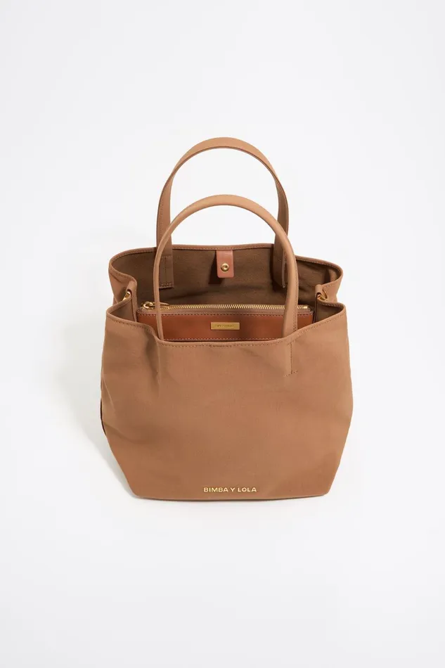 Large Cinnamon Gabardine Chihuahua Bag Cinnamon Women Bimba Y Lola Crossbody Bags