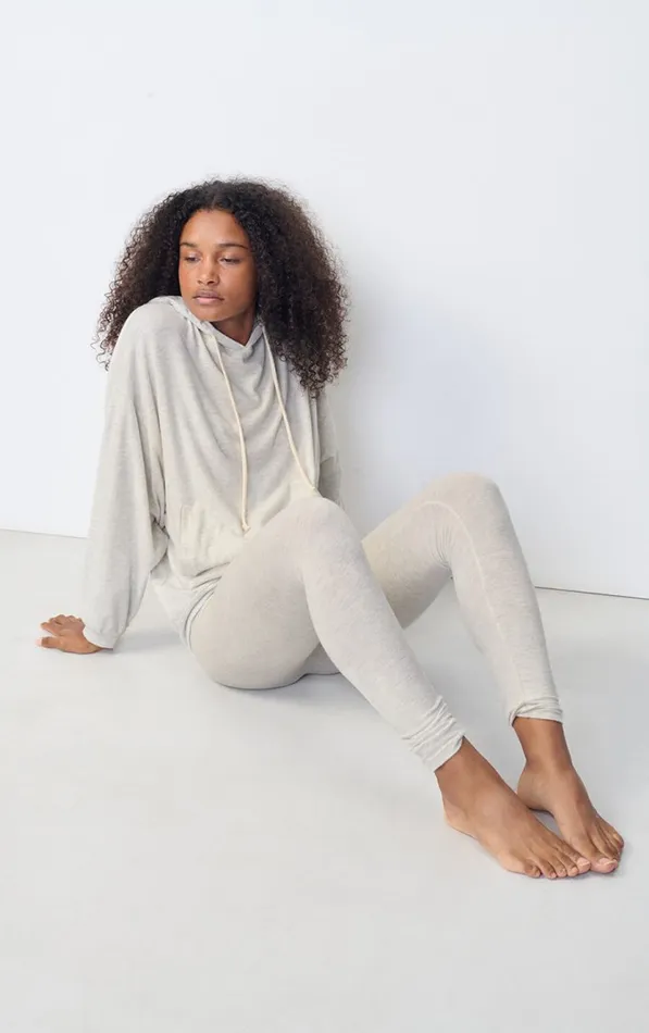 Leggings Ypawood Heather Grey Women American Vintage Joggers and Leggings