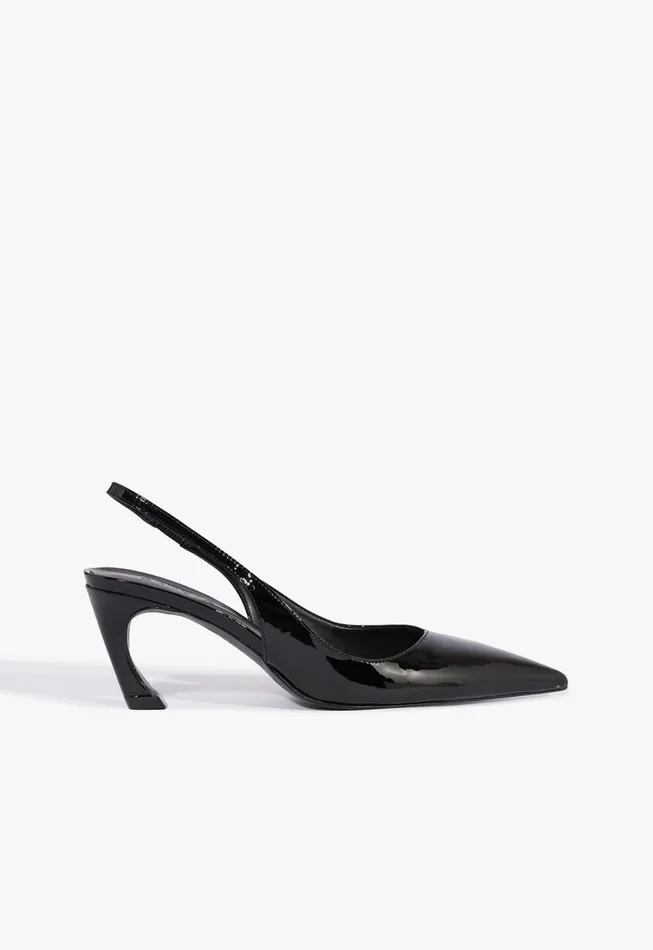 Lexi Sling Mid Pump Black Women Schutz Shoes