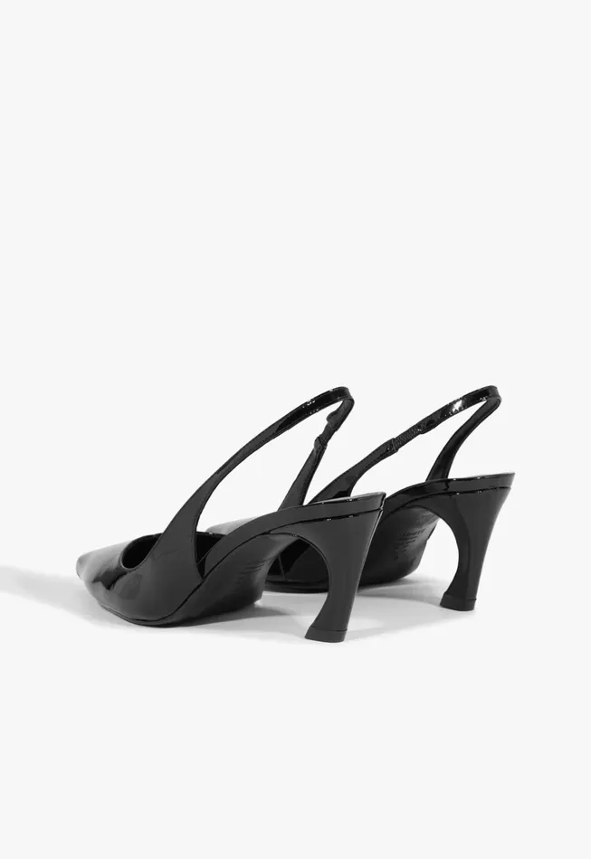 Lexi Sling Mid Pump Black Women Schutz Shoes