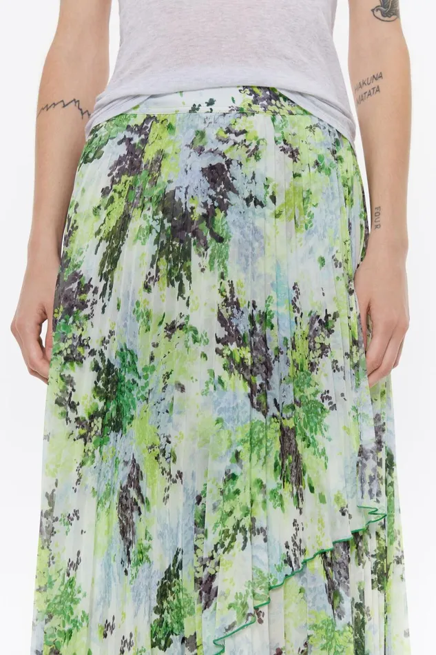 Light Gray Mimosa Pleated Skirt Mimosa Light Grey Women Bimba Y Lola Skirts Light Gray Mimosa Pleated Skirt Mimosa Light Grey Women Bimba Y Lola Skirts