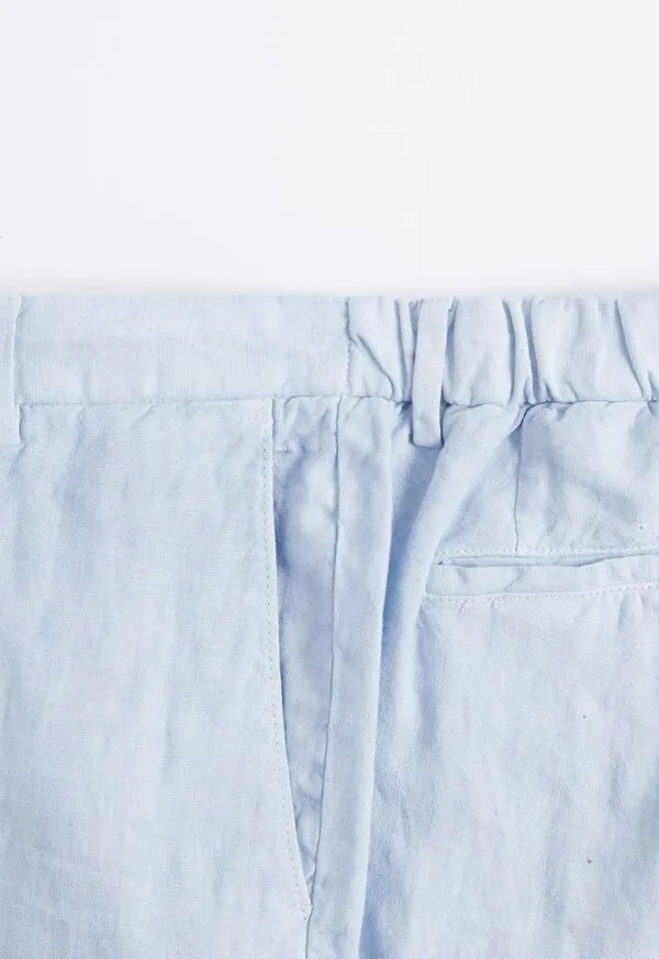 Linen Drawstring Trouser Light Blue Pants Paulstuart Mens Linen Drawstring Trouser Light Blue Pants Paulstuart Mens
