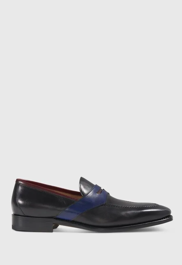 Loafers Georgetown Leather Penny Loafer Black 8211 Paulstuart Mens