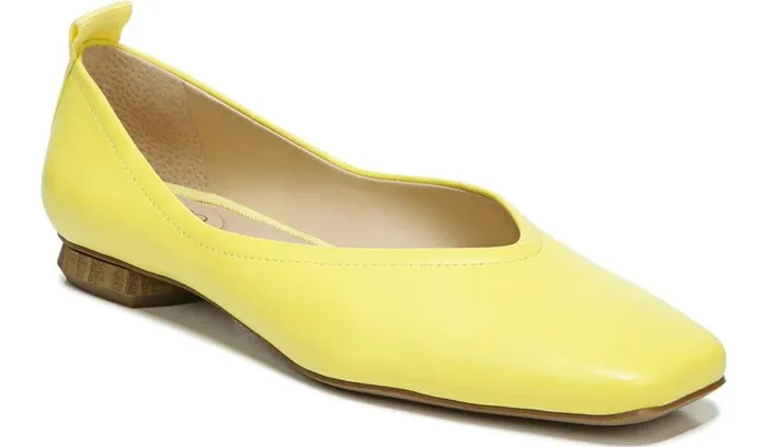 Loafers Women Franco Sarto Franco Ailee Flat Yellow Leather