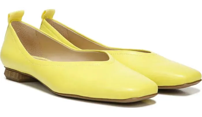Loafers Women Franco Sarto Franco Ailee Flat Yellow Leather