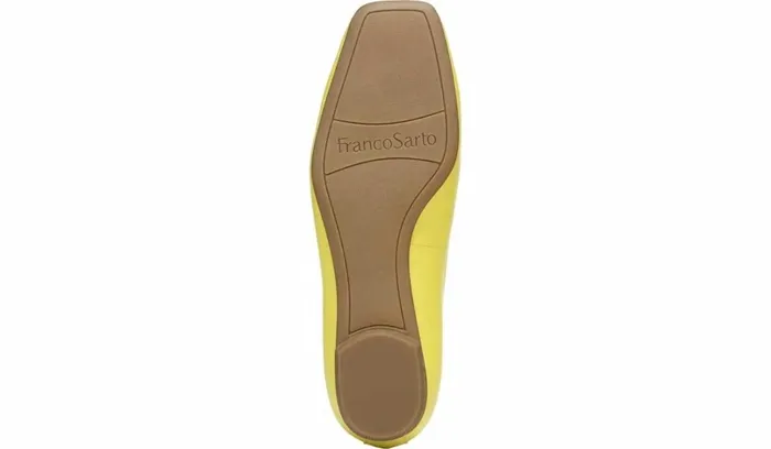 Loafers Women Franco Sarto Franco Ailee Flat Yellow Leather