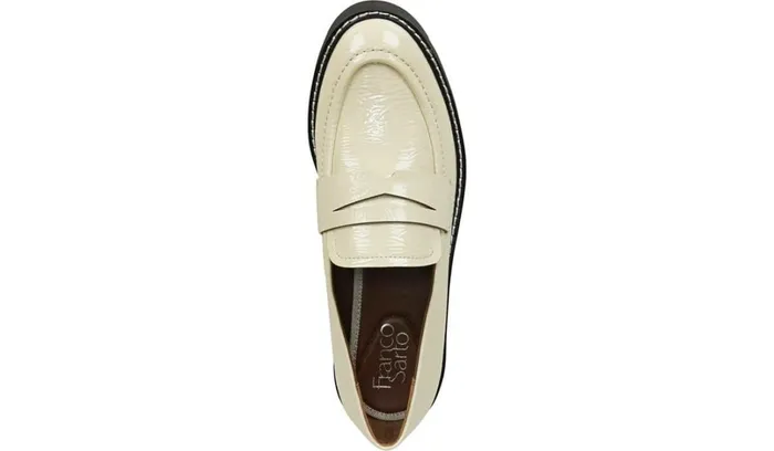 Loafers Women Franco Sarto Franco Balin Platform Loafer Putty Patent