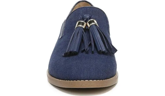 Loafers Women Franco Sarto Franco Hadden 2 Loafer Navy Linen