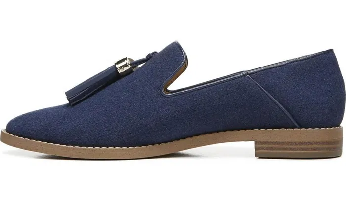 Loafers Women Franco Sarto Franco Hadden 2 Loafer Navy Linen