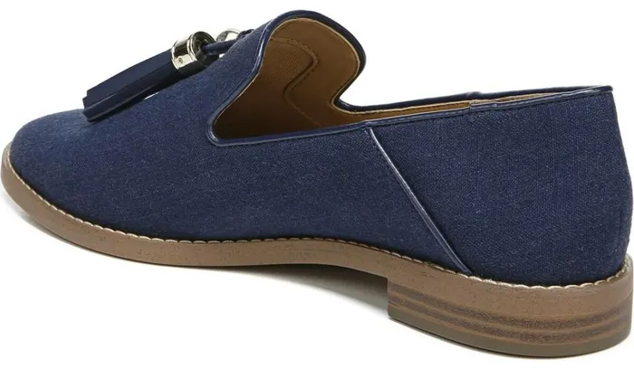 Loafers Women Franco Sarto Franco Hadden 2 Loafer Navy Linen