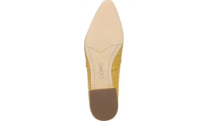 Loafers Women Franco Sarto Sarto Parma Flat Mustard Leather