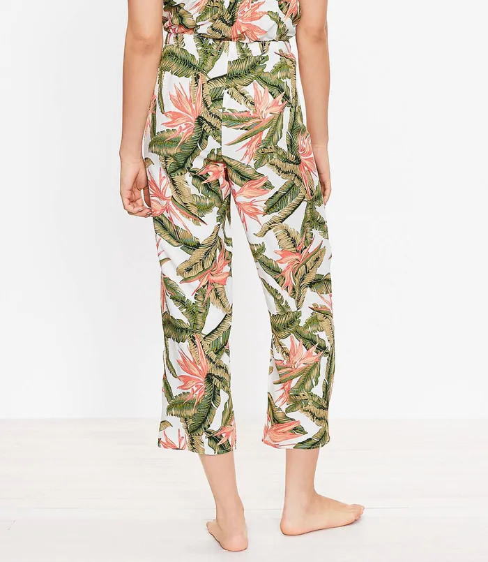 LOFT Paradise Crop Pajama Pants Multi Women Sleepwear