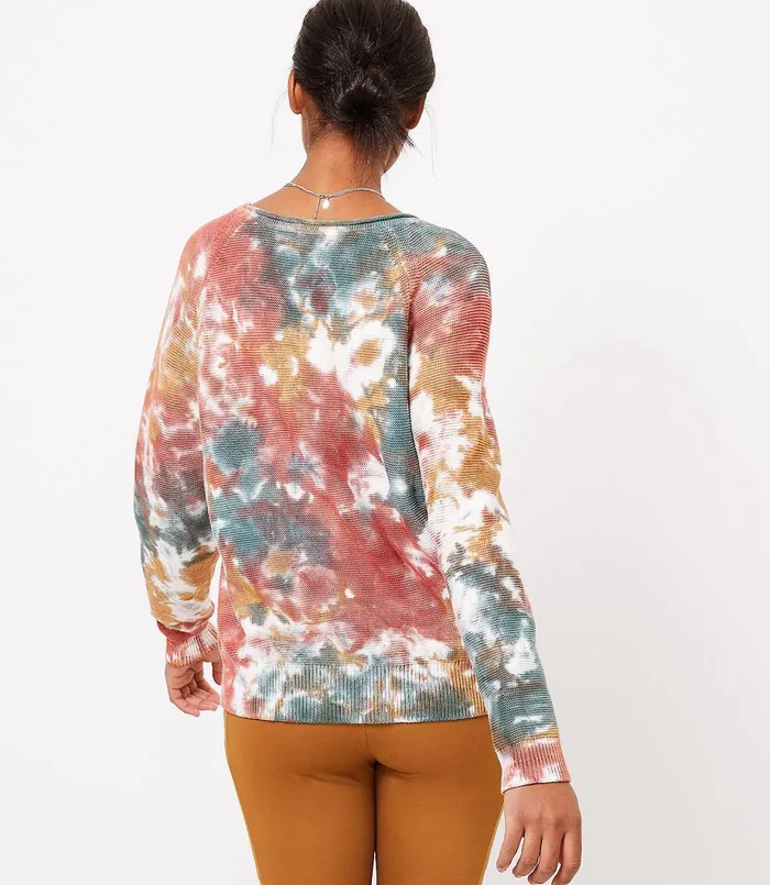 LOFT Petite Lou and Grey Tie Dye Sweater Pressed Petal Women Petite Sweaters