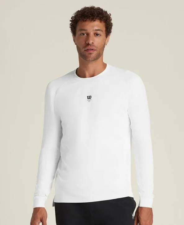 Long Sleeve Shirts Men Wilson Breakpoint Seamless Long Sleeve Tee Bright White