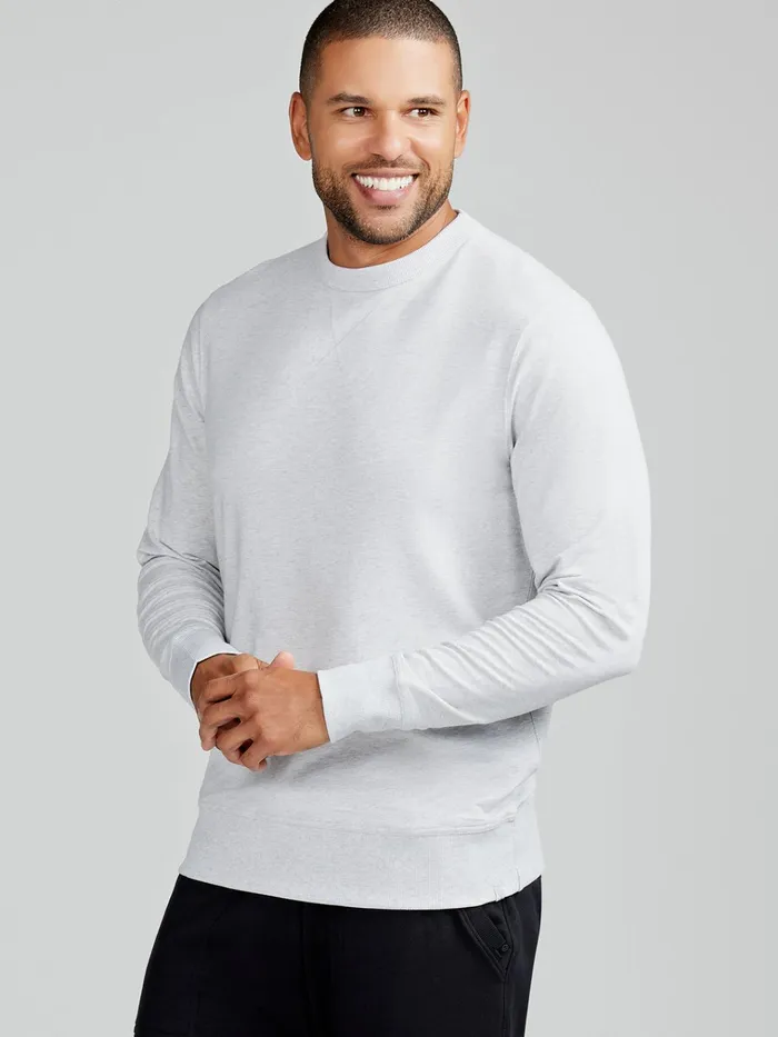 Long Sleeve TShirts Men Tasc Performance Varsity French Terry Sweatshirt