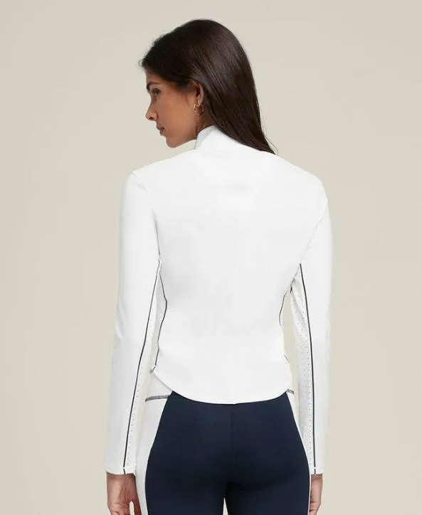 Long Sleeve Tops Women Wilson Brentwood HalfZip Bright White