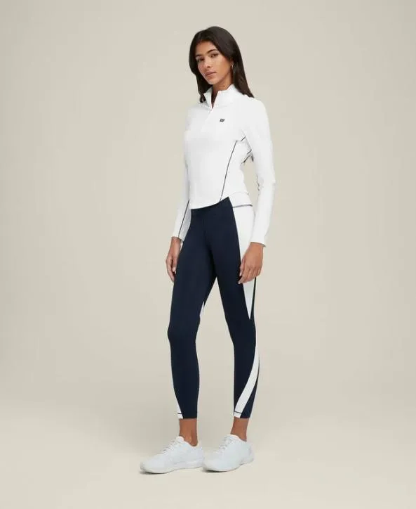 Long Sleeve Tops Women Wilson Brentwood HalfZip Bright White