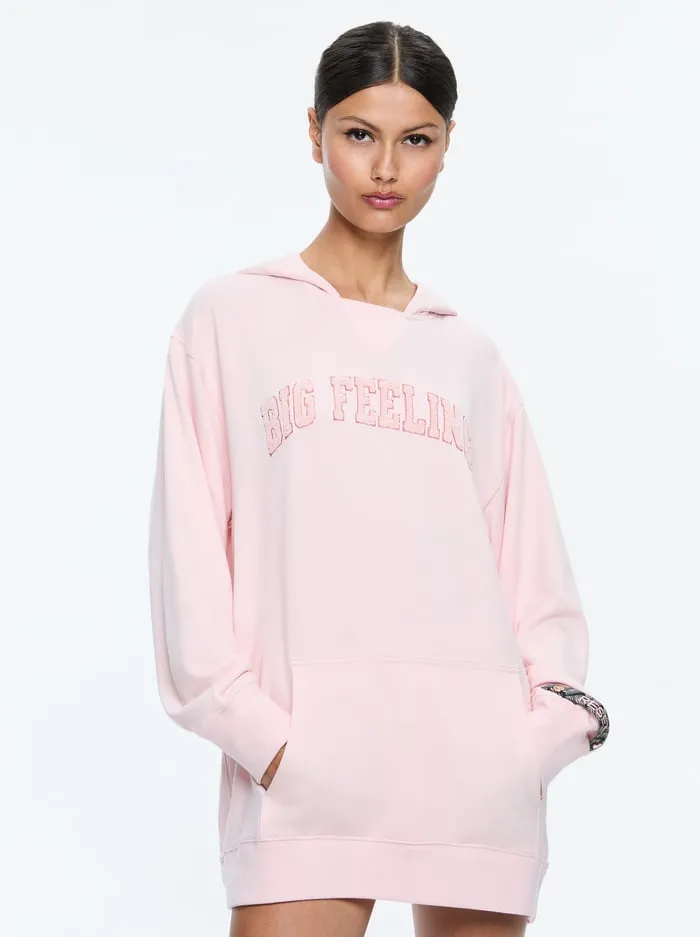 Loungewear Women Alice Olivia Athena Oversized Hoodie Rosy Pink