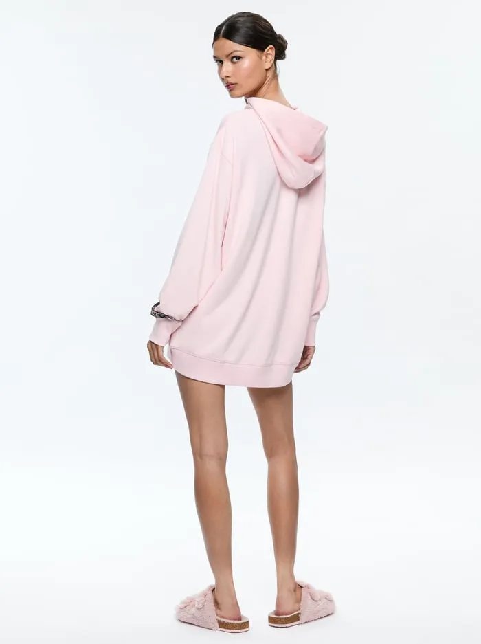 Loungewear Women Alice Olivia Athena Oversized Hoodie Rosy Pink
