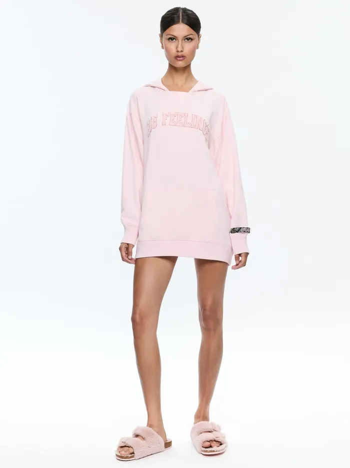 Loungewear Women Alice Olivia Athena Oversized Hoodie Rosy Pink