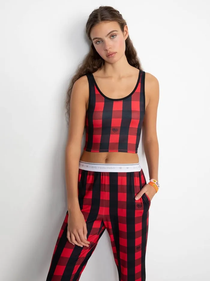 Loungewear Women Alice Olivia Big Feelings Mandy Jogger Pj Set True Redblack