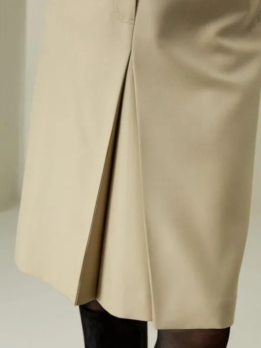 Machine Washable ALine Wool Silk Blend Skirt Women Lilysilk Bottoms