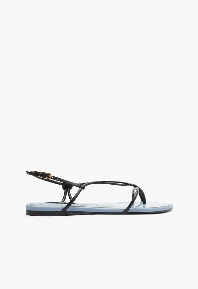 Malta Flat Sandal Blue Women Schutz Shoes Flats