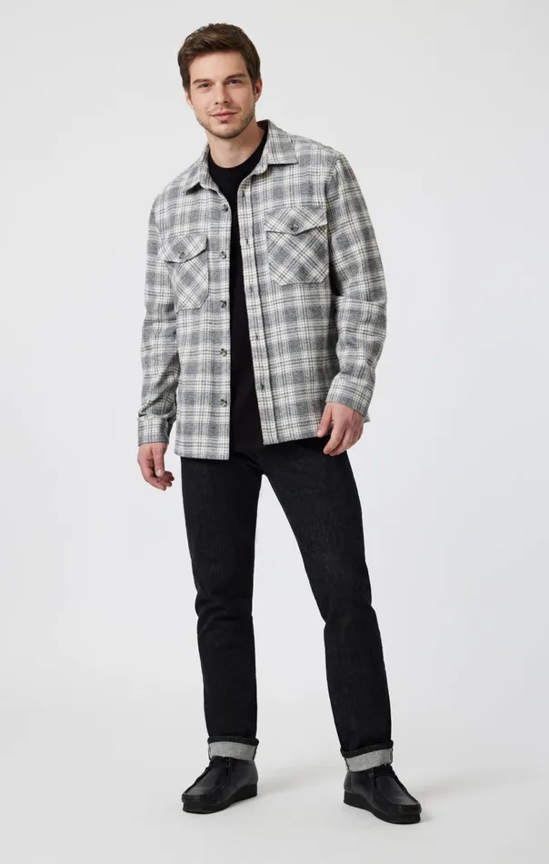 Marcus Slim Straight Leg In Black Selvedge Men Mavi Jeans Denim