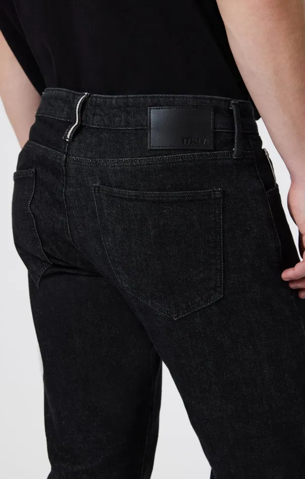 Marcus Slim Straight Leg In Black Selvedge Men Mavi Jeans Denim Marcus Slim Straight Leg In Black Selvedge Men Mavi Jeans Denim