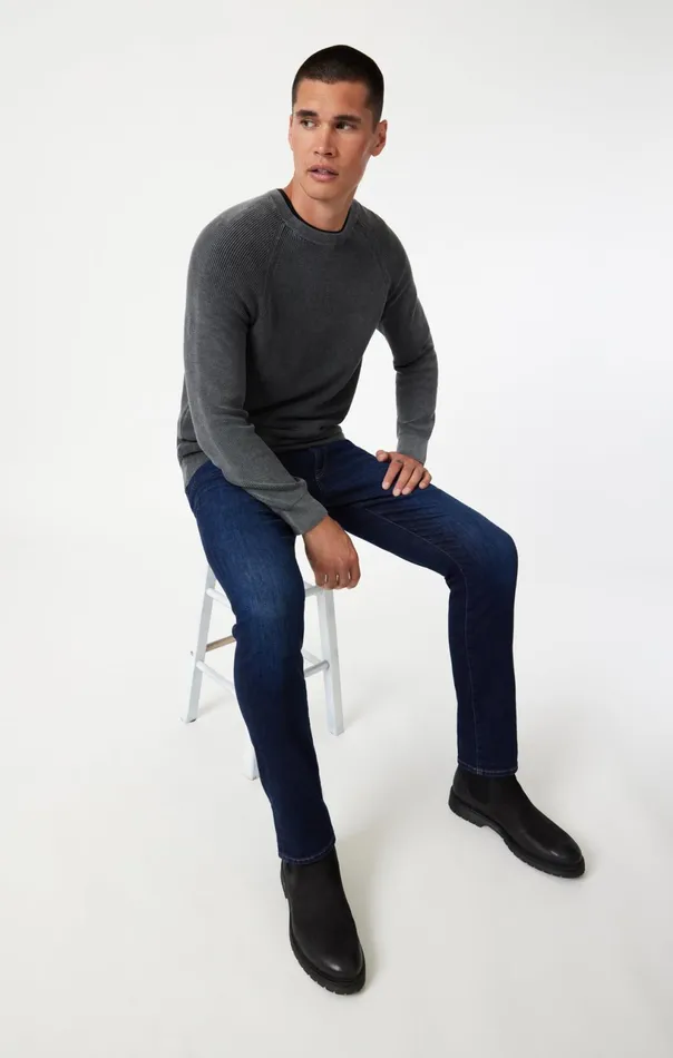 Marcus Slim Straight Leg In Rinse Brushed Feather Blue Men Mavi Jeans Denim Marcus Slim Straight Leg In Rinse Brushed Feather Blue Men Mavi Jeans Denim
