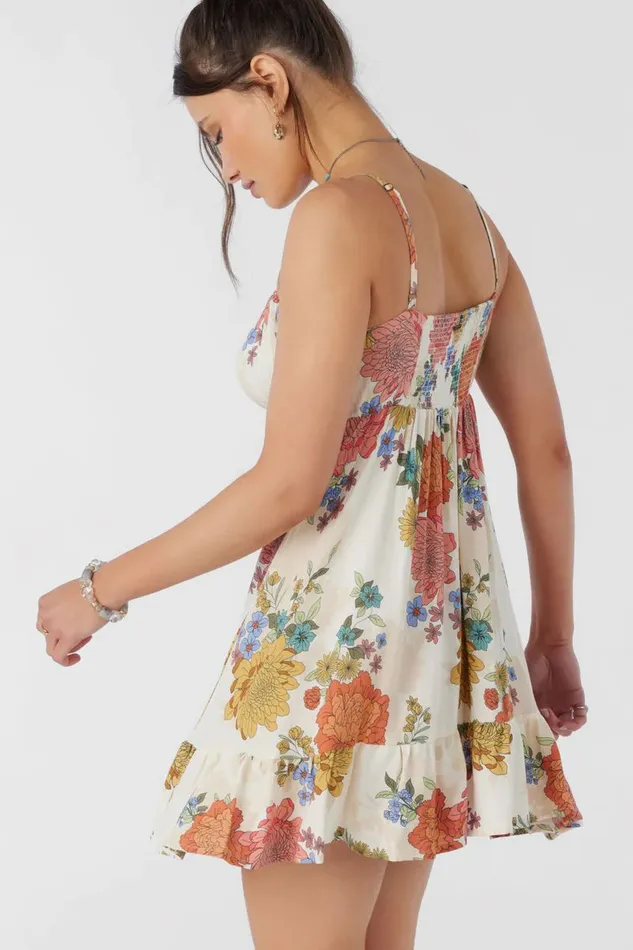 MARLIE KALI FLORAL DRESS Winter White Women O039NEILL Clothing
