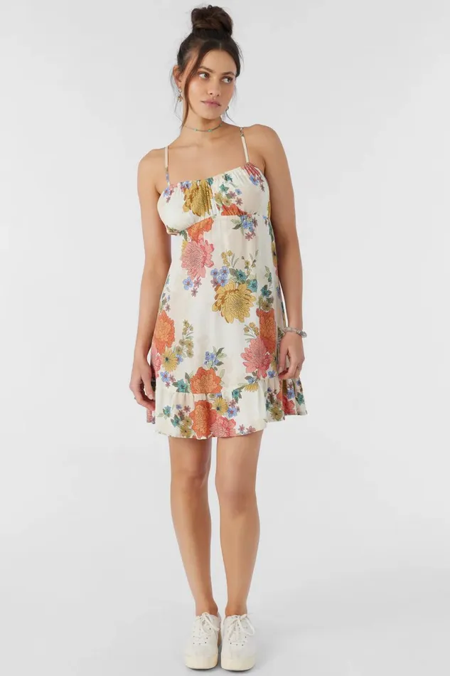 MARLIE KALI FLORAL DRESS Winter White Women O039NEILL Clothing