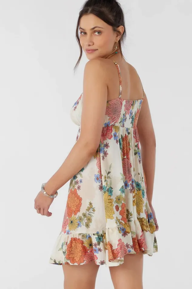 MARLIE KALI FLORAL DRESS Winter White Women O039NEILL Clothing