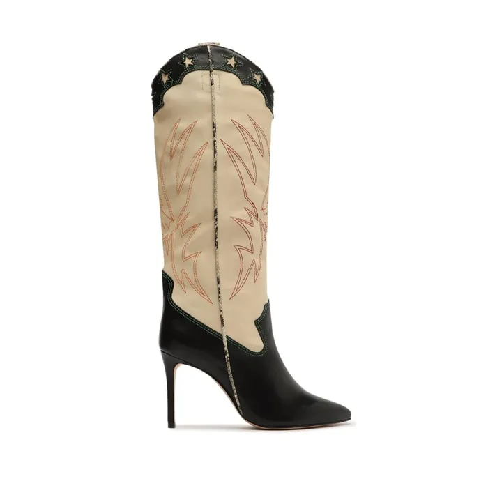 Maryana West Leather Boot Honey Beige Women Schutz Shoes Maryana Boots