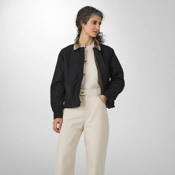 Maywood Waxed Canvas Jacket BlackEarth Women Danner Outerwear