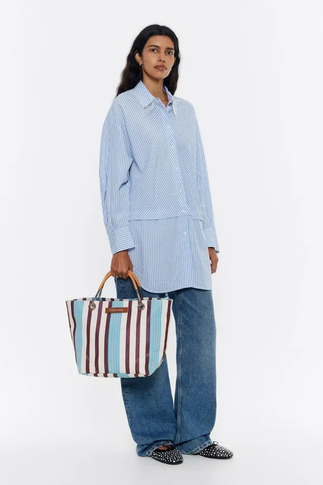 Medium Blue Canopy Handbag Blue Women Bimba Y Lola Shoppers