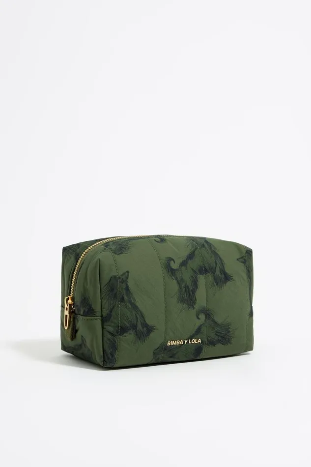 Medium Khaki Pencil Greyhound Print Nylon Makeup Case Galgo Lapiz Green Women Bimba Y Lola Vanity Pouches Medium Khaki Pencil Greyhound Print Nylon Makeup Case Galgo Lapiz Green Women Bimba Y Lola Vanity Pouches