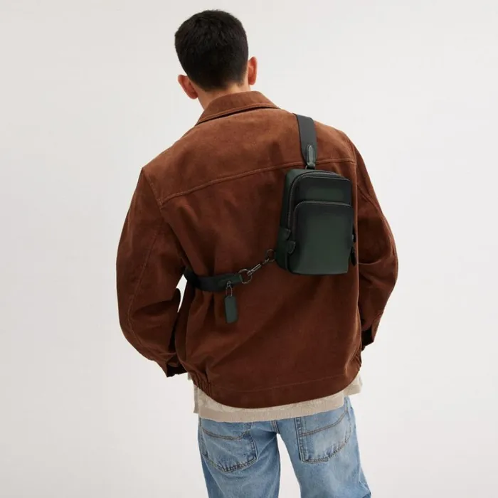 Men Backpacks Coach Gotham Sling Pack 13 Amazon Green
