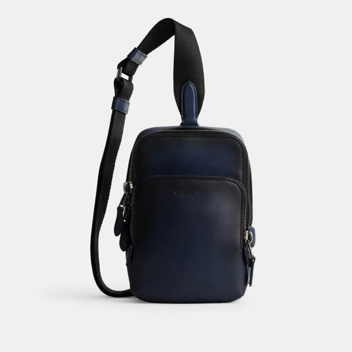 Men Backpacks Coach Gotham Sling Pack 13 Deep Blue