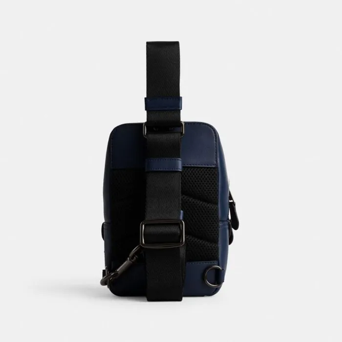 Men Backpacks Coach Gotham Sling Pack 13 Deep Blue