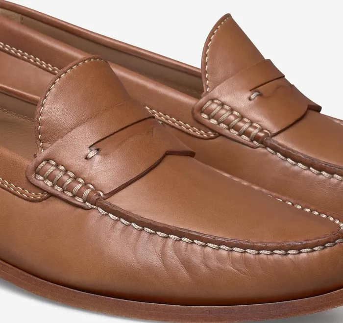 Men Baldwin Penny Loafer Cognac Sheepskin JohnstonandMurphy SlipOns and Loafers Men Baldwin Penny Loafer Cognac Sheepskin JohnstonandMurphy SlipOns and Loafers