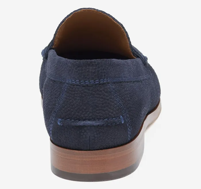 Men Baldwin Penny Loafer Navy English Suede JohnstonandMurphy SlipOns and Loafers Men Baldwin Penny Loafer Navy English Suede JohnstonandMurphy SlipOns and Loafers